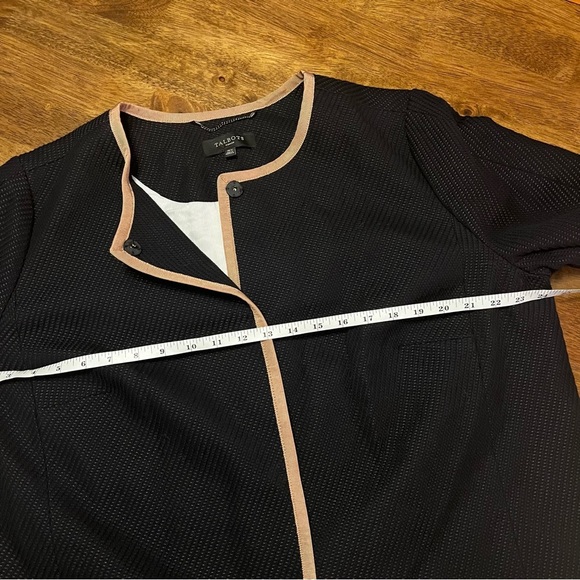 Talbots Snap Up Lined Black Coat Jacket 16W Quiet Luxury Fall Winter - Picture 9 of 12